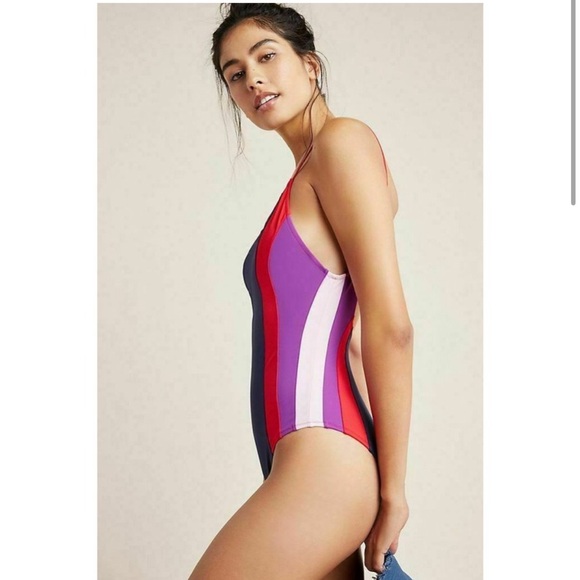 Anthropologie | Sundry Colorblock One Piece Swimsuit 1 Small - Picture 10 of 10